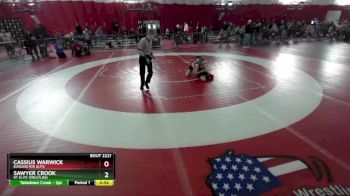 82 lbs Cons. Semi - Sawyer Crook, RT Elite Wrestling vs Cassius Warwick, Burlington Elite