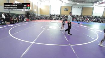 100 lbs Round Of 16 - Sophia Gordon, South Windsor vs Lillie Normandie, Greater Lowell