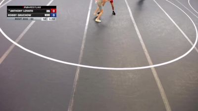 63 lbs Champ. Round 1 - Anthony Lovato, Summit Wrestling Academy vs Robby Gruchow, West Central Wrestling Club