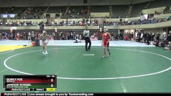 95 lbs Quarterfinal - Jameson Schissel, Outlaw Wrestling Club vs Quincy Fox, Riceville