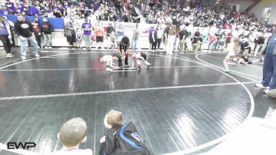 55 lbs Quarterfinal - Kryton Fechner, Cushing Tigers vs Bear Bryan, Coweta 12u