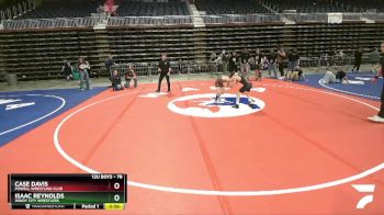 78 lbs 2nd Place Match - Case Davis, Powell Wrestling Club vs Isaac Reynolds, Windy City Wrestlers