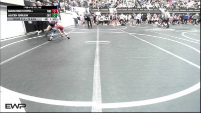 75 lbs Rr Rnd 1 - Marleigh Howell, Viking Wrestling Club vs Alicen Quillin, Chickasha Youth Wrestling