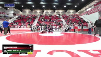 138 lbs Cons. Round 6 - Quinn Belanger, ALTUS vs Brooklyn Whitfield, ALTUS