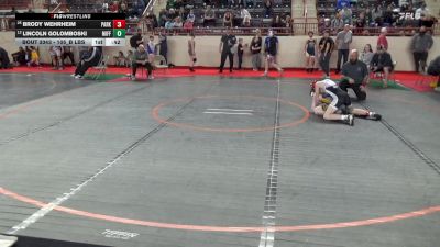 105_B lbs 5th Place - Brody Wehrheim, Parkland vs Lincoln Golomboski, Mifflinburg