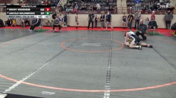 105_B lbs 5th Place - Brody Wehrheim, Parkland vs Lincoln Golomboski, Mifflinburg