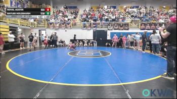 67 lbs Quarterfinal - Royal Austin, Redskins Wrestling Club vs Baylee Holzbaugh, Team Guthrie Wrestling