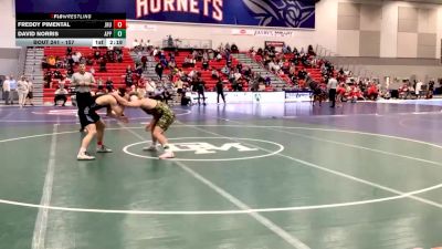 157 lbs Cons. Round 2 - Freddy Pimental, Johns Hopkins vs David Norris, Apprentice School