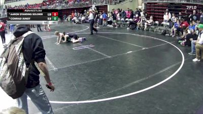 105 lbs Quarterfinal - Conrad Jundt, O`Neill Leprechaun Wrestling vs Aaron Standing Soldier, Gordon/Rushville Jr. Wrestling
