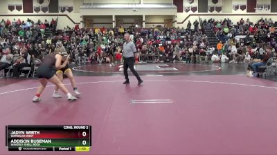 130 lbs Cons. Round 2 - Jadyn Wirth, Waterloo West vs Addison Buseman, Waverly-Shell Rock