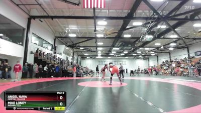 149 lbs Quarterfinal - Mike Loney, Indiana Tech vs Angel Nava, Morton College