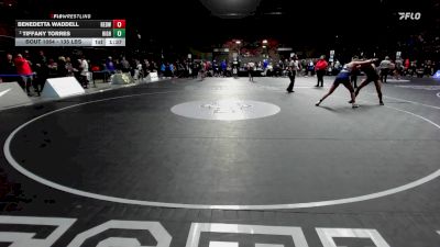 135 lbs Round Of 16 - Benedetta Waddell, Redwood -Visalia vs Tiffany Torres, Highland (Bakersfield)
