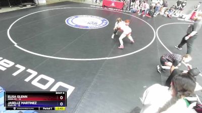 130 lbs Round 1 (16 Team) - Elisa Glenn, SAWA-FR vs Jaselle Martinez, IEWA-FR