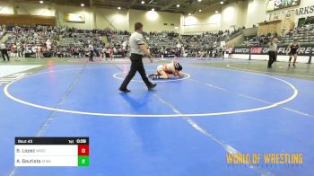 127 lbs Consi Of 8 #1 - Bella Lopez, Wasco Wrestling vs Angela Bautista, Atwater Wrestling