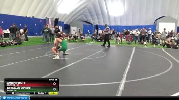 130 lbs Round 3 (10 Team) - Amrin Pratt, Death Sq vs Brennan Kicker, Medina