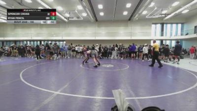 190 lbs Semifinal - Ryan Fencil, Gilbert Wrestling Club vs Spencer Cross, Valiant College Prep