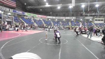 43 lbs Quarterfinal - Korban Grant, Athlos vs Rena Chavez, Duran WC