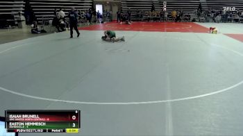 95 lbs Semis (4 Team) - Isaiah Brunell, UNC (United North Central) vs Easton Hemmesch, Paynesville