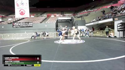 175 lbs Quarterfinal - Ashton Lassig, Temecula Valley High School Wrestling vs Liam Forsyth, California