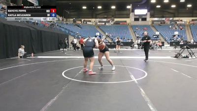180 lbs Cons. Round 3 - Raycye Fipps, Oklahoma State University vs Kayla Mclearen, Doane