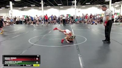 52 lbs Round 1 (4 Team) - Noah Reino, CTWHALE vs Maverick Elliott, Revolution Elite