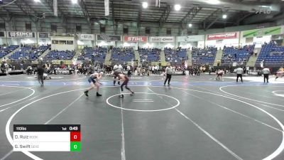 110 lbs Consi Of 16 #2 - Diego Ruiz, Bookcliff Middle School vs Gage Swift, Severance Middle School