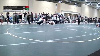 116 lbs Consi Of 4 - Marlina Martinez, Salem Elite vs River Klein, Gold Rush Wr Ac