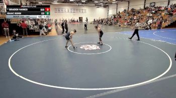 141 lbs Champ. Round 2 - Braden Haines, Marian University (IN) vs Isaac Kuhn, Cornerstone