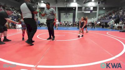 83 lbs Rr Rnd 2 - Katelee Cole, Tulsa Blue T Panthers vs Bryar Burch, Team Tulsa Wrestling Club