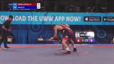 77 kg 1/4 Final - Giorgi Gogelashvili, Georgia vs Dheeraj Malik, India