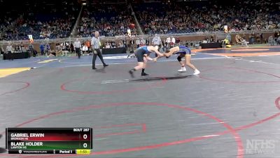 D4-150 lbs Semifinal - Gabriel Erwin, Bronson HS vs Blake Holder, Lawton HS