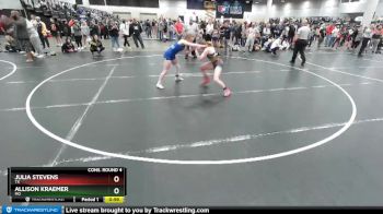 127 lbs Cons. Round 4 - Julia Stevens, TX vs Allison Kraemer, MO
