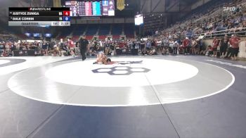 132 lbs Quarters - Justyce Zuniga, WA vs Dale Corbin, PA