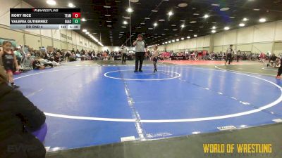 40 lbs Rr Rnd 5 - Rory Rice, Team Dash K-6 vs Valeria Gutierrez, Black Widows K-6