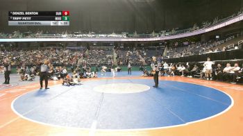 7A 113 lbs Quarterfinal - Denzel Benton, South Garner vs Tripp Petit, Mooresville High School
