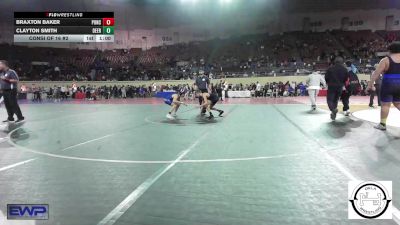 94 lbs Consi Of 16 #2 - Braxton Baker, Ponca City vs Clayton Smith, Deer Creek Wrestling