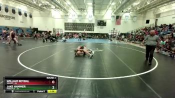 138 lbs Round 2 (3 Team) - Jake Hammer, Pinedale vs William Roybal, Valley