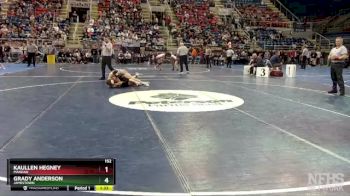 152 lbs Quarterfinal - Grady Anderson, Jamestown vs Kaullen Hegney, Mandan