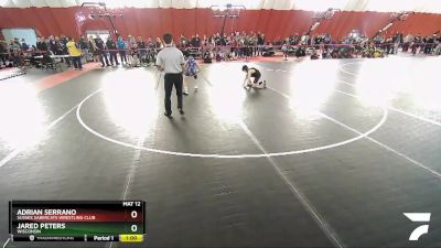 82 lbs Champ. Round 1 - Jared Peters, Wisconsin vs Adrian Serrano, Sussex Sabercats Wrestling Club