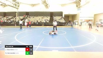 73 lbs Semifinal - Jacob Saunders, Red Nose WC vs Noah Hernandez, Iron Horse