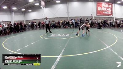 70 lbs Cons. Round 3 - Carson Buscher, Ranger Wrestling Club vs Braxton Sampson, Forest Wrestling