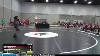 122 lbs 2nd Wrestleback (8 Team) - Gwenivere Matt, Ohio Scarlet vs Kailani Barrientos, Florida