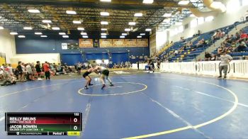 132 lbs Round 2 (8 Team) - Reilly Bruns, SOWA / HWC BLUE vs Jacob Bowen, Soldier City Lions Den