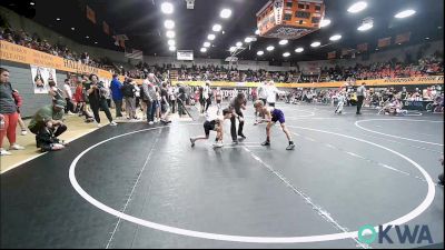 58 lbs 3rd Place - Loxus Farley, Chickasha Wrestling vs Benjamin Loosli, Madill Takedown
