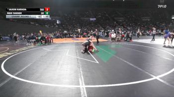5A Boys 138 lbs Champ. Round 1 - Jaxon Harada, Thurston Boys vs Reid Tanner, South Albany Boys