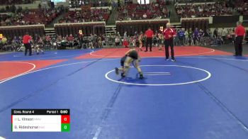 58 lbs Cons. Round 4 - Lane Vinson, North Montana Wrestling Club vs Gabriel Rideshorse, Hardin Wrestling Club