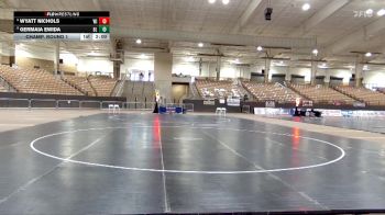 AA 106 lbs Champ. Round 1 - Wyatt Nichols, Wilson Central High School vs Germaia Ewida, Blackman High School