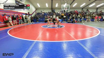 145 lbs Final - Aubrey Martin-Hall, Bixby Girls HS vs Emily Beckley, Broken Arrow Girls