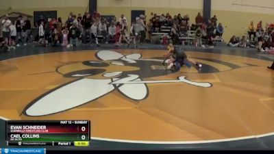 75 lbs Cons. Round 3 - Evan Schneider, Guerrilla Wrestling Club vs Cael Collins, DC Elite