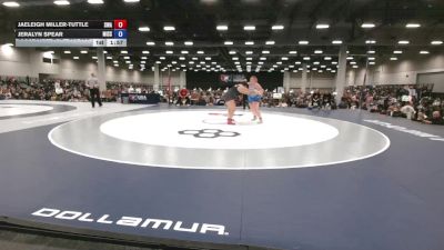 Exb - 250 lbs Champ. Round 2 - Jeralyn Spear, Missouri vs JaeLeigh Miller-Tuttle, Siouxland Wrestling Academy